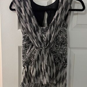 Isabel Marant Black and White Patterned Blouse